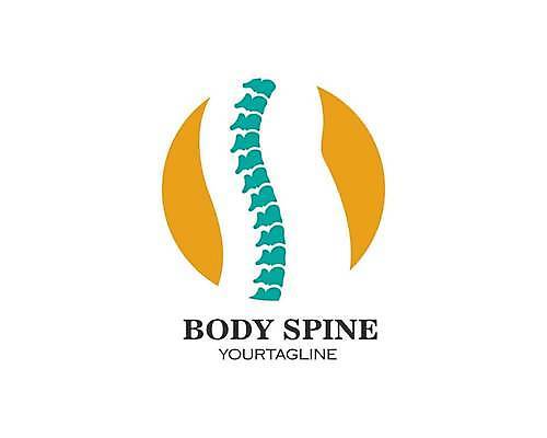 EPS 해외이미지 일러스트 뼈 병원 사람없음 심볼 척추 정형외과 해외일러스트 의학 파일형식 벡터 이미지허브