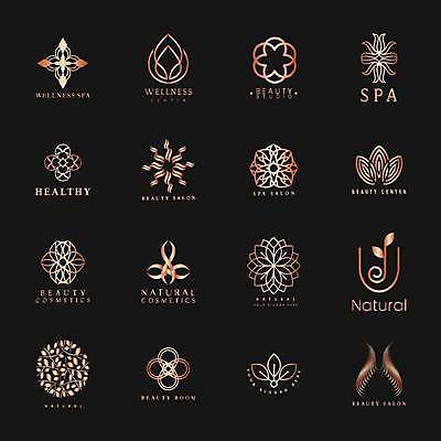 EPS 해외이미지 잎 일러스트 요가 건강 사람없음 세트 뷰티 검은색 스파 뷰티샵 심볼 명상 꽃모형 코랄 해외일러스트 식물 웰빙 컬러 모형 상점 파일형식 벡터 이미지허브