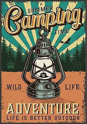 EPS 해외이미지 나무 디자인 포스터 일러스트 그림자 사람없음 캠핑 램프 빈티지 숲속 독수리 곰발바닥 해외일러스트 식물 컨셉 조류 레저 조명 숲 발바닥 파일형식 벡터 이미지허브