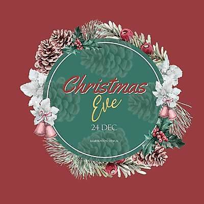 EPS 해외이미지 열매 꽃 크리스마스장식 일러스트 프레임 타이포그라피 사람없음 초록색 종 원형 솔방울 솔잎 프레임일러스트 호랑가시나무열매 해외일러스트 도형 식물 문자 컬러 잎 크리스마스 파일형식 벡터 이미지허브