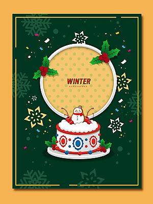 크리스마스 겨울 일러스트 눈사람 프레임 사람없음 초록색 노란색 쿠키 눈송이 체리 꽃가루 눈꽃무늬 크리스마스케이크 프레임일러스트 호랑가시나무열매 겨울배경 국내일러스트 AI파일 계절 기념일 열매 컬러 백그라운드 무늬 과일 디저트 눈꽃 눈_날씨 케이크 가루 파일형식 벡터