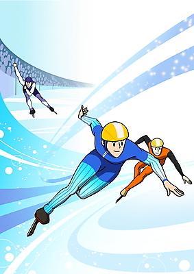 전신 PSD 남자 하늘색 겨울 일러스트 겨울스포츠 성인 세명 헬멧 스피드스케이팅 스케이트장 손뻗기 스케이트복 스케이트선수 아이스링크 성인남자만 국내일러스트 계절 스포츠 스포츠시설 모션 운동선수 사람 파란색 스케이팅 보호장비 남자만 성인만 파일형식