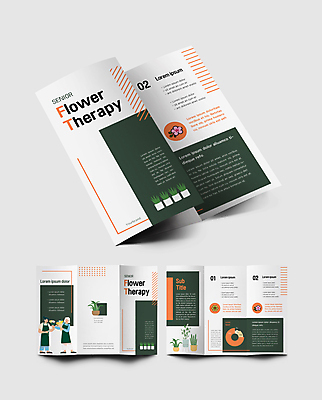 전신 식물 템플릿 표지디자인 여자 표지 노년 꽃 내지 화분 리플렛 꽃다발 3단접지 서기 들기 팜플렛 성인 두명 초록색 주황색 원그래프 테라피 여자만 인디자인 INDD 이미지템플릿 컬러 모션 그래프 사람 뷰티 파일형식