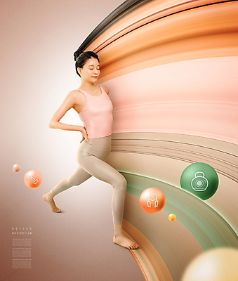 전신 PSD 편집이미지 여자 요가 한명 미소 20대 성인 운동 눈감음 아령 한국인 요가자세 원형 요가복 줄넘기 베이지색 케틀벨 성인여자한명만 이미지편집 도형 1 웰빙 컬러 포즈 모션 표정 건강 사람 동양인 청년 운동복 여자한명만 성인여자만 파일형식