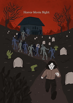 전신 PSD 손 여자 일러스트 발 주택 한명 성인 신체부위 빨간색 달리기 검은색 나뭇가지 무덤 공동묘지 무서움 비석 탈출 공포 공포영화 좀비 성인여자한명만 국내일러스트 나무 1 감정 컬러 컨셉 모션 사람 건물 영화 여자한명만 성인여자만 파일형식