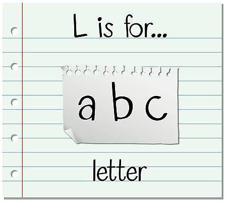 EPS 해외이미지 알파벳 영어 종이 일러스트 영어교육 사람없음 단어 편지 L 단어카드 해외일러스트 문자 교육 파일형식 벡터 단어장 이미지허브