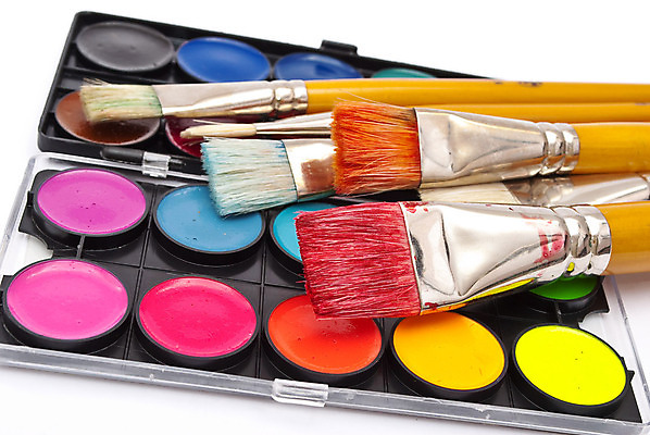 포토 JPG 해외이미지 디자인 교육 오렌지 학교 창조 미술 취미 사람없음 장식 빨간색 초록색 파란색 세트 컬러풀 노란색 페인트 활발 흰색 도구 붓 팔레트 제비꽃 페인트붓 해외포토 꽃 컬러 컨셉 과일 문화예술 파일형식 이미지허브