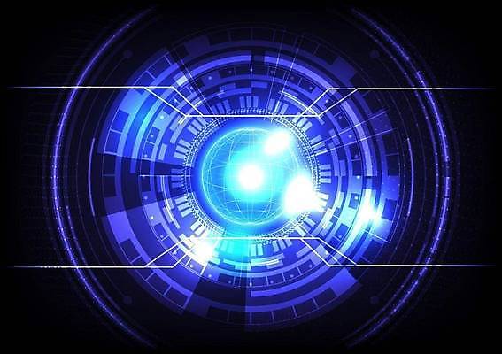 EPS 해외이미지 백그라운드 일러스트 사람없음 디지털 사이버 UI SF 해외일러스트 파일형식 벡터 이미지허브