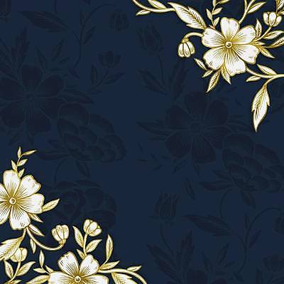 EPS 해외이미지 디자인 꽃 백그라운드 꽃무늬 일러스트 사람없음 남색 카피스페이스 해외일러스트 식물 컬러 무늬 공백 파일형식 벡터 이미지허브