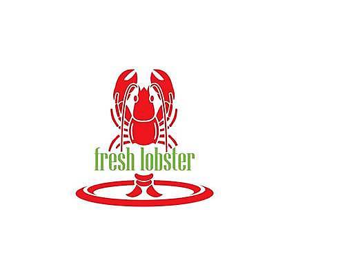 EPS 해외이미지 디자인 일러스트 사람없음 빨간색 식당 바닷가재 심볼 해산물 해외일러스트 컬러 상점 가재 파일형식 벡터 이미지허브