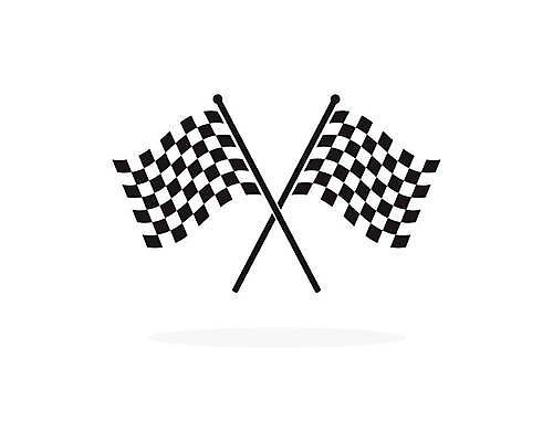 EPS 해외이미지 일러스트 사람없음 깃발 레이싱 심볼 바둑판무늬 해외일러스트 시합 파일형식 벡터 이미지허브