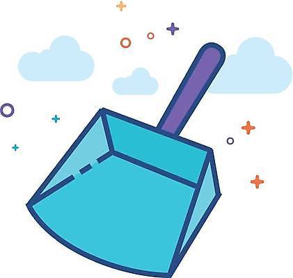 EPS 해외이미지 디자인 가사 일러스트 가정 주택 손잡이 그림자 그래픽 픽토그램 장비 공구 업무 플랫 쓰레기 빗자루 심볼 사인 윤곽 먼지 청소부 정리함 해외일러스트 직업 건물 도구 작업 청소도구 파일형식 벡터 이미지허브