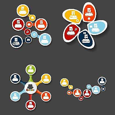 EPS 해외이미지 시계 서류가방 일러스트 비즈니스 돋보기 사람모양 사람없음 그래픽 세트 자료 인포그래픽 정보 원형 연결 편지 목차 집모양 해외일러스트 모양 도형 가방 파일형식 벡터 이미지허브