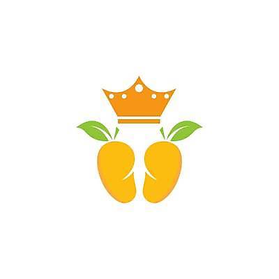 EPS 해외이미지 디자인 일러스트 왕관 사람없음 노란색 왕 심볼 유기농 망고 해외일러스트 웰빙 컬러 열대과일 파일형식 벡터 이미지허브
