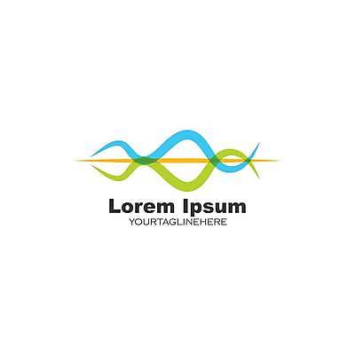 EPS 해외이미지 곡선 일러스트 사람없음 맥박 심볼 겹침 해외일러스트 선 의학 파일형식 벡터 이미지허브