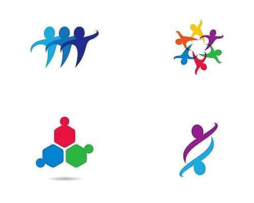 EPS 해외이미지 일러스트 커뮤니케이션 사람모양 사람없음 세트 심볼 커뮤니티 소통 해외일러스트 모양 컨셉 파일형식 벡터 이미지허브