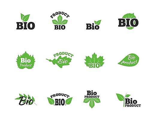 EPS 해외이미지 잎 일러스트 사람없음 연두색 세트 심볼 바이오 해외일러스트 식물 초록색 파일형식 벡터 이미지허브