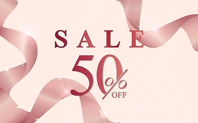 EPS 디자인 리본 분홍색 일러스트 사람없음 쇼핑 숫자 세일 퍼센트 반값 국내일러스트 해외일러스트 문자 컬러 특수기호 파일형식 벡터 이미지허브