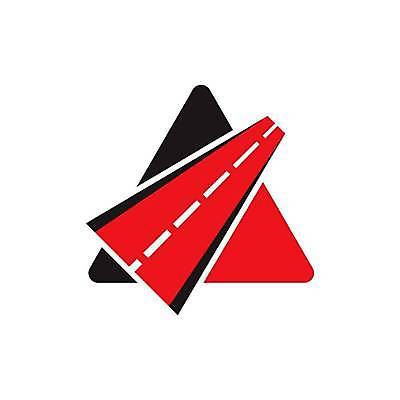 EPS 해외이미지 도로 일러스트 사람없음 빨간색 검은색 삼각형 심볼 해외일러스트 도형 길 컬러 교통시설 파일형식 벡터 이미지허브