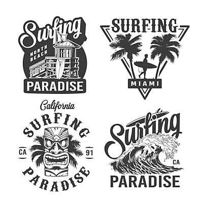 EPS 해외이미지 파도 일러스트 사람모양 가면 사람없음 세트 야자수 라벨 깃발 수상스포츠 서핑보드 서핑 여름스포츠 서퍼 역삼각형 파라다이스 해외일러스트 모양 나무 스포츠 바다 운동선수 프레임 보드_스포츠 삼각형 파일형식 벡터 여름_계절 이미지허브