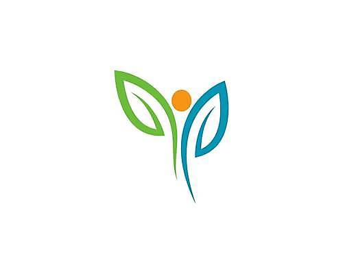 EPS 해외이미지 잎 일러스트 건강 사람없음 원형 심볼 해외일러스트 도형 식물 파일형식 벡터 이미지허브