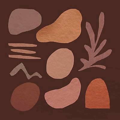 EPS 해외이미지 디자인 조각 일러스트 추상 사람없음 세트 갈색 빈티지 원형 감성 엘리먼트 잎줄기 해외일러스트 도형 줄기 컬러 컨셉 무늬 파일형식 벡터 이미지허브