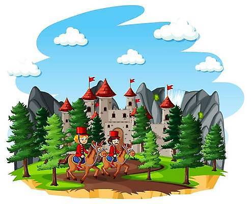 EPS 해외이미지 클립아트 캐릭터 어린이 일러스트 상상 동화 이야기 경비 풍경 여러명 건물 그래픽 탑 궁전 성 만화 그림 군용 클립 장면 육군 공상 병정 전사 고립 왕국 왕자 의무 전설 가상 해외일러스트 일러캐릭터 건축물 다수 고건축 군대 안전 사람 보호 파일형식 벡터 이미지허브