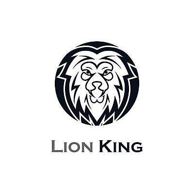 EPS 해외이미지 한마리 일러스트 사람없음 검은색 원형 사자 심볼 숫사자 해외일러스트 도형 1 컬러 포유류 수컷 파일형식 벡터 이미지허브