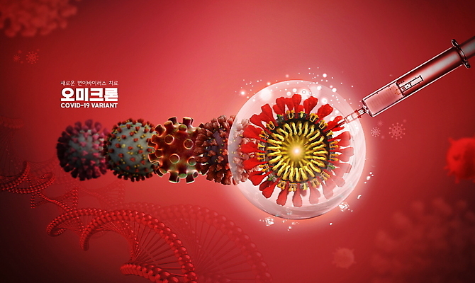 PSD 편집이미지 종류 주사기 타이포그라피 사람없음 빨간색 다양 물방울 바이러스 사회이슈 코로나바이러스 변이 델타변이바이러스 오미크론 이미지편집 문자 컬러 다수 컨셉 의료기기 파일형식