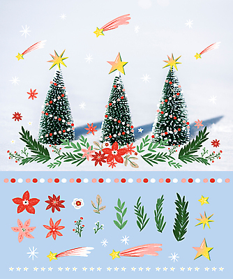 PSD 편집이미지 별 스티커 잎 크리스마스장식 크리스마스 포토일러 사람없음 크리스마스트리 눈 유성 오브젝트 겨울꽃 포인세티아 겨우살이 미니트리 이미지편집 자연요소 식물 기념일 꽃 겨울 날씨 파일형식