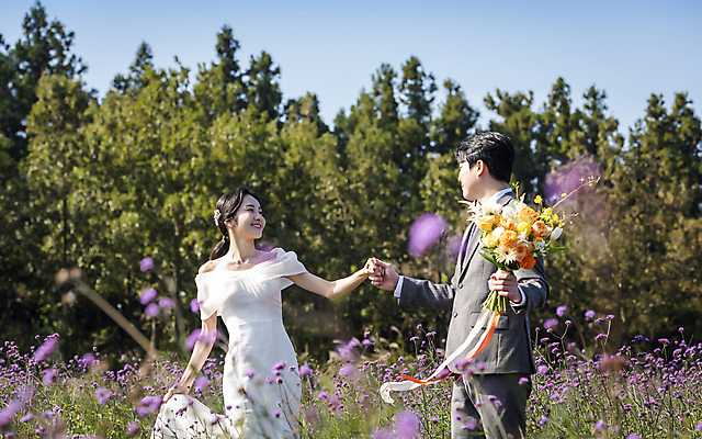 포토 JPG 주간 응시 여자 남자 부케 웨딩드레스 결혼 꽃밭 사랑 미소 들기 정장 턱시도 상반신 20대 성인 야외 두명 앞모습 옆모습 30대 제주도 손잡기 한국인 춤 소프트포커스 신랑신부 성인만 웨딩촬영 국내포토 자연요소 시선 드레스 옷 꽃 감정 신부_웨딩 뷰포인트 꽃다발 신랑 모션 문화예술 한국 촬영기법 표정 사람 동양인 이벤트 청년 장년 기념사진 파일형식