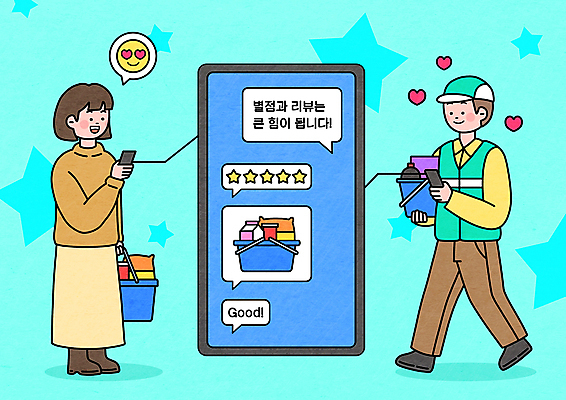 전신 PSD 여자 남자 하늘색 말풍선 일러스트 서기 들기 성인 두명 스마트폰 장보기 하트 배달원 고객 장바구니 만족 평가 이모티콘 리뷰 별점 성인만 배달대행 배달대행서비스 국내일러스트 모양 직업 감정 모션 사람 파란색 핸드폰 스마트기기 쇼핑 바구니 배송 점수 파일형식