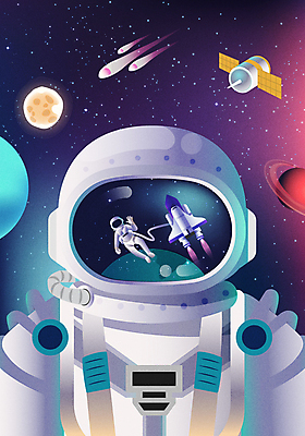 별 일러스트 사람 상반신 성인 두명 반사 우주 행성 인공위성 우주비행사 유성 우주선 우주과학 손인사 우주복 우주여행 우주개발 성인만 국내일러스트 AI파일 자연요소 옷 과학 여행 통신 인사 파일형식 벡터