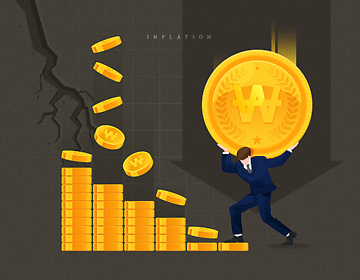 전신 남자 화살표 일러스트 한명 들기 정장 성인 노란색 계단 동전 고통 회색 균열 하락 오르기 동전탑 부담 얼굴없음 성인남자한명만 인플레이션 국내일러스트 AI파일 1 옷 감정 컬러 컨셉 돈 모션 사람 경제 쌓기 남자한명만 성인남자만 파일형식 벡터