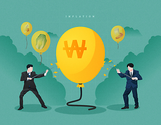 전신 구름 남자 일러스트 들기 정장 성인 두명 경제 노란색 거품 비즈니스맨 바늘 원화 폭발 배추 풍선 찌르기 민트색 얼굴없음 성인남자만 인플레이션 국내일러스트 AI파일 자연요소 옷 컬러 돈 채소 비즈니스 모션 사람 도구 직장인 남자만 성인만 파일형식 벡터