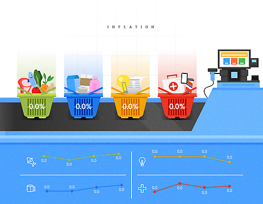 채소 일러스트 전구 그래프 어류 사람없음 파란색 스마트폰 인포그래픽 우유 에너지 시세 구급상자 계산대 장바구니 마트 영수증 생필품 식료품백 식비 의료비 포스기 인플레이션 시장경제 국내일러스트 AI파일 컬러 유제품 금융 경제 핸드폰 스마트기기 쇼핑 바구니 상점 수중동물 기계 의료용품 오브젝트 파일형식 벡터 비용