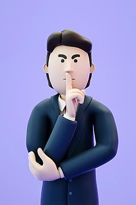 PSD 편집 편집이미지 남자 3D캐릭터 한명 정장 상반신 성인 3D소스 3D 보라색 비즈니스맨 비즈니스캐릭터 디지털합성 쉿 조용 성인남자한명만 편집소스 편집3D 캐릭터 1 옷 컬러 비즈니스 사람 직장인 남자한명만 성인남자만 파일형식