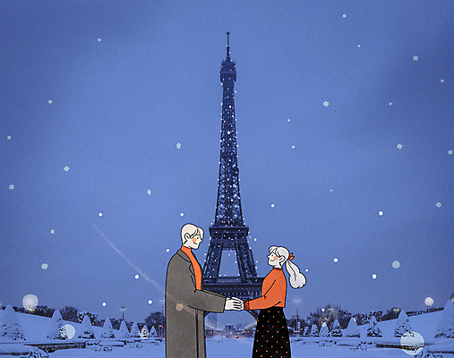PSD 편집이미지 커플 여자 남자 겨울 야경 포토일러 사랑 상반신 성인 두명 마주보기 손잡기 로맨틱 눈 에펠탑 감성 파리_프랑스 성인만 겨울풍경 이미지편집 자연요소 계절 감정 컨셉 관계 모션 날씨 사람 풍경 프랑스 야간 파리 랜드마크 파일형식 풍경_경치