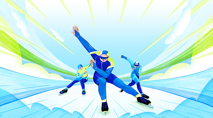 전신 PSD 구름 남자 일러스트 겨울스포츠 고글 동계올림픽 성인 세명 파란색 달리기 속도 스피드스케이팅 스케이트선수 아이스링크 성인남자만 국내일러스트 자연요소 스포츠 컬러 올림픽 모션 운동선수 사람 스케이팅 남자만 성인만 파일형식