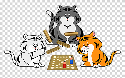 편집 편집이미지 새해 세마리 누끼 사람없음 귀여움 전통놀이 턱괴기 말_게임 호랑이띠 호랑이 던지기 윷 윷놀이 즐거움 호랑이캐릭터 PNG 백호 시무룩 윷판 편집소스 2022년 임인년 흑호 전통 감정 동물캐릭터 컨셉 포유류 모션 놀이 표정 3 십이지신 연도 파일형식 사방신