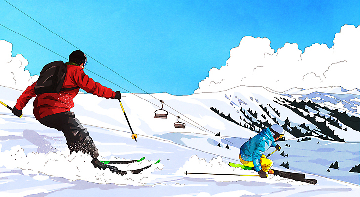 전신 PSD 구름 남자 겨울 일러스트 하늘 스키 겨울스포츠 스키장 성인 두명 눈 잡기 스노우보드 헬멧 스키복 폴 스키리프트 성인남자만 스키타기 설산 내려오기 국내일러스트 자연요소 옷 계절 스포츠 모션 날씨 산 사람 보드_스포츠 보호장비 리프트 스키용품 남자만 성인만 파일형식