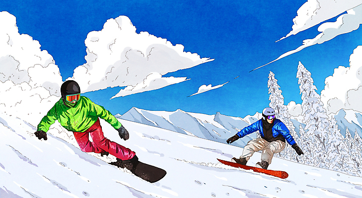 전신 PSD 나무 구름 남자 겨울 일러스트 하늘 겨울스포츠 스키장 고글 성인 두명 눈 스노우보드 헬멧 스키복 스노보더 스노보드복 성인남자만 설산 내려오기 국내일러스트 자연요소 식물 옷 계절 스포츠 모션 날씨 스키 산 운동선수 사람 보드_스포츠 보호장비 남자만 성인만 파일형식