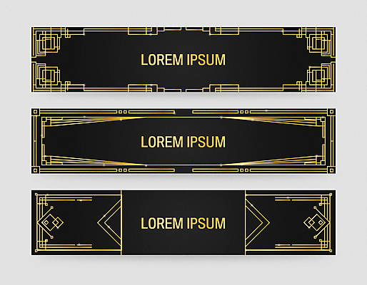 템플릿 배너 배너템플릿 가로배너 패턴 사각프레임 프레임 사람없음 검은색 금색 현수막 기하학 스타일 배너세트 AI파일 컬러 무늬 가로 세트 사각형 파일형식 벡터