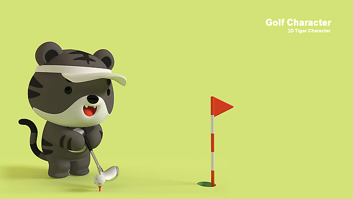 PSD 편집 편집이미지 한마리 골프 골프장 골프공 들기 사람없음 연두색 3D 귀여움 깃발 호랑이띠 호랑이 골퍼 디지털합성 호랑이캐릭터 썬캡 골프티 골프깃발 편집소스 흑호 골프캐릭터 편집3D 캐릭터 모자_잡화 1 동물캐릭터 컨셉 공 포유류 스포츠시설 모션 운동선수 골프용품 초록색 구기 십이지신 파일형식