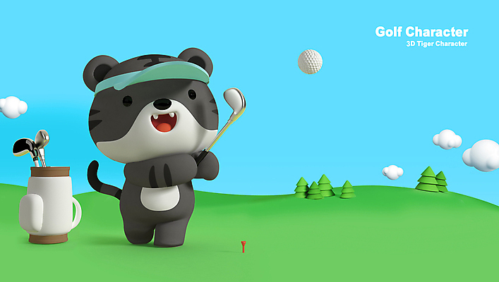 PSD 구름 편집 편집이미지 한마리 하늘색 골프 골프장 골프공 들기 사람없음 3D 귀여움 골프채 호랑이띠 호랑이 골퍼 스윙 골프가방 디지털합성 호랑이캐릭터 썬캡 골프티 편집소스 흑호 골프캐릭터 편집3D 자연요소 캐릭터 모자_잡화 1 동물캐릭터 포즈 컨셉 가방 공 포유류 스포츠시설 모션 운동선수 골프용품 파란색 구기 십이지신 파일형식