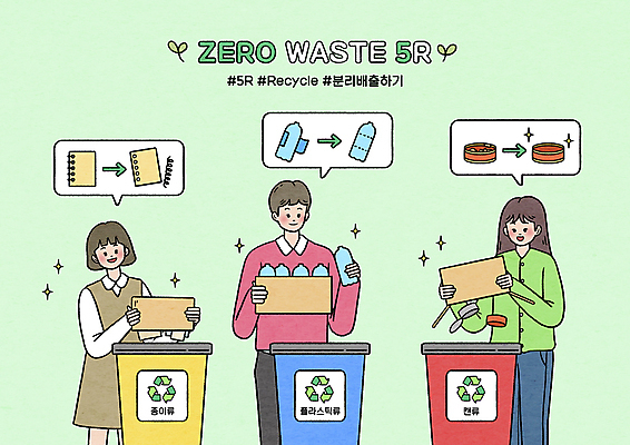 PSD 여자 남자 화살표 종이 일러스트 들기 상반신 성인 타이포그라피 세명 연두색 상자 자연보호 재활용 용수철 캔 씻기 버리기 분리수거 스프링노트 페트병 비닐 분리수거함 분리배출 비닐포장 성인만 해시태그 제로웨이스트 5R 국내일러스트 문자 포장 모션 자연 재질 사람 초록색 그린캠페인 공책 청결 보호 사회이슈 친환경 특수문자 수거함 병_담는 파일형식