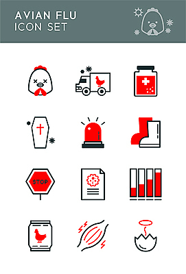 아이콘 여러마리 그래프 장화 사람없음 빨간색 약 계란 검은색 트럭 죽음 닭 표지판 정지 사회이슈 라인아이콘 보고서 경고등 근육통 깨짐 백신 사이렌 조류독감 관_장례 조류인플루엔자 2D아이콘 AI파일 컬러 다수 신발 컨셉 의학 모션 자동차 조류 알림판 알 고통 장례용품 전염병 파일형식 벡터