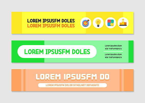 템플릿 배너 배너템플릿 가로배너 전구 화살 아이디어 사각프레임 사람없음 연두색 노란색 주황색 현수막 퍼즐 과녁판 배너세트 AI파일 컬러 컨셉 프레임 가로 초록색 세트 사각형 파일형식 벡터