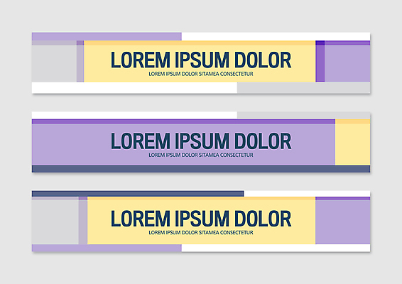 템플릿 배너 배너템플릿 가로배너 사각프레임 사람없음 노란색 보라색 현수막 레이아웃 배너세트 AI파일 컬러 프레임 가로 세트 사각형 파일형식 벡터