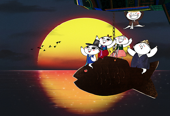 전신 PSD 구름 여자 남자 어린이 바다 일러스트 조류 새해 매달리기 어류 앉기 소녀 소년 여러명 설날 태양 일출 검은색 희망 기쁨 만세 사찰 한복 즐거움 소원 지붕처마 풍경종 어린이만 국내일러스트 자연요소 동물 한국전통 명절 감정 컬러 다수 종교건축 모션 지붕 사람 노을 수중동물 종 전통의상 처마 파일형식